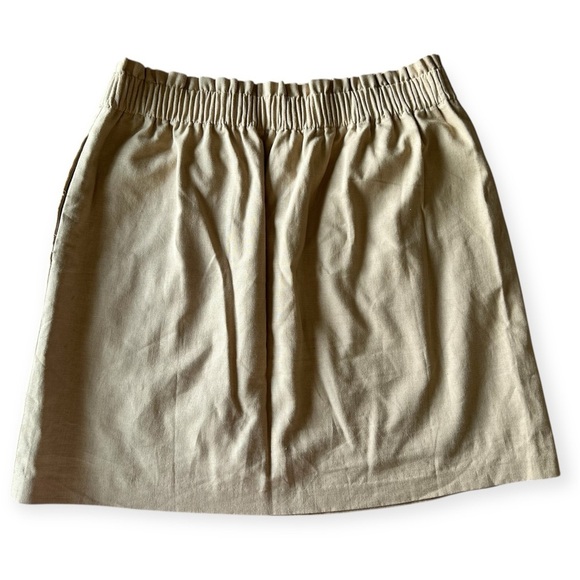 J. Crew linen blend skirt women’s size 8 - Picture 2 of 6